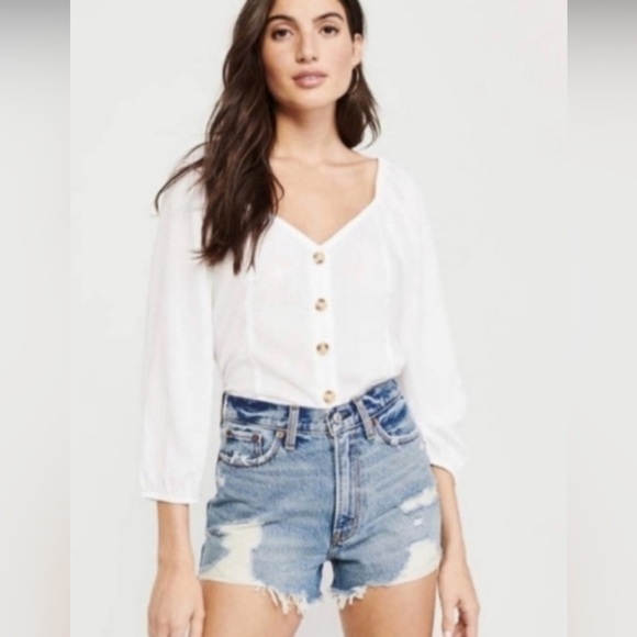Abercrombie & Fitch Tops - 🛍️ 3 For $10🛍️ Abercrombie & Fitch Annie High Rise Shorts, Size 0